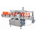 Automatic lube bottle two sides labeling machine